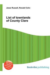 List of Townlands of County Clare