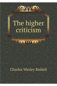 The Higher Criticism