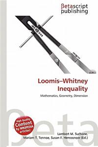 Loomis-Whitney Inequality
