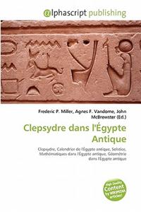 Clepsydre Dans L' Gypte Antique