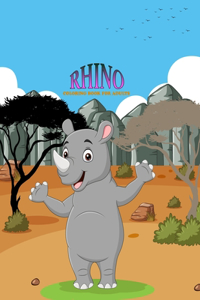 Rhino Coloring Book For Adults