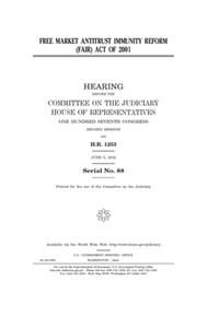Free Market Antitrust Immunity Reform (FAIR) Act of 2001