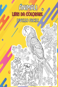 Libri da colorare - Livello facile - Animali