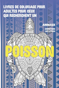 Livres de coloriage pour adultes pour ceux qui recherchent un - Conceptions anti-stress - Animaux - Poisson