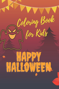 Happy Halloween Coloring Book for Kids