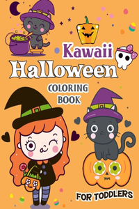 Kawaii Halloween Coloring Book for Toddlers