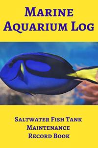 Marine Aquarium Log Saltwater Fish Tank Maintenance Record Book