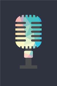 Low Poly Singing Notebook - Gift for Singing Player - Singing Diary - Singing Lesson Journal