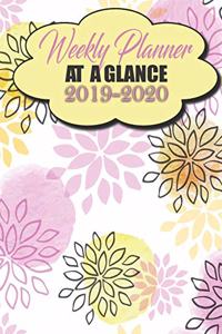 Weekly Planner At A Glance 2019 2020