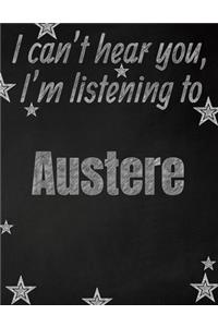 I can't hear you, I'm listening to Austere creative writing lined notebook