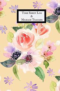 Time Sheet Log & Mileage Tracker