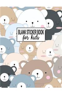 Blank Sticker Book for Kids