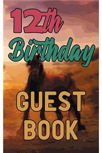 12th Birthday Guest Book
