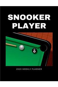 Snooker Player 2020 Weekly Planner