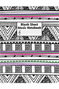 Blank Sheet Music Notebook