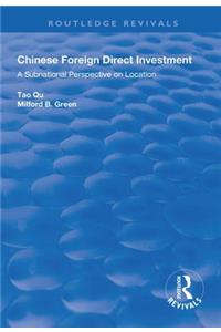 Chinese Foreign Direct Investment