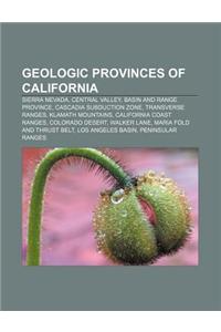 Geologic Provinces of California