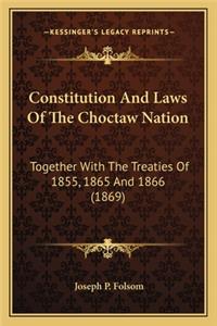 Constitution And Laws Of The Choctaw Nation