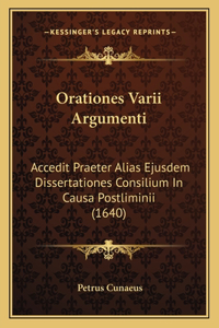 Orationes Varii Argumenti