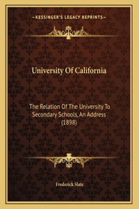 University Of California