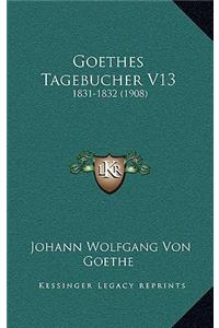 Goethes Tagebucher V13