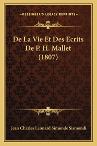 De La Vie Et Des Ecrits De P. H. Mallet (1807)