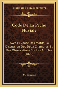 Code De La Peche Fluviale