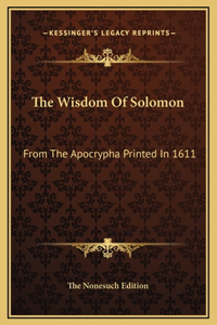 Wisdom Of Solomon