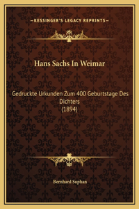 Hans Sachs In Weimar