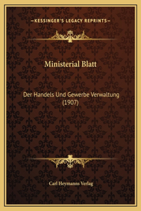 Ministerial Blatt