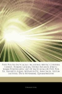 Articles on Pope Pius XII Encyclicals, Including