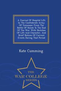 Journal of Hospital Life in the Confederate Army of Tennessee