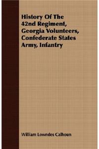 History of the 42nd Regiment, Georgia Volunteers, Confederate States Army, Infantry