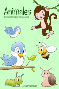 Animales libro para colorear para niños pequeños 1