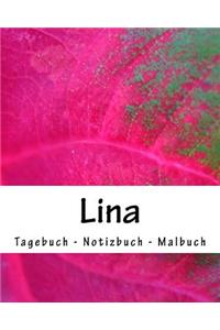 Lina - Tagebuch - Notizbuch - Malbuch