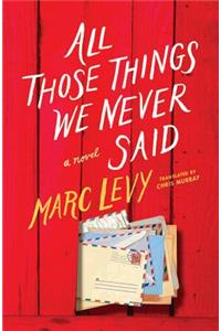 All Those Things We Never Said (UK Edition)