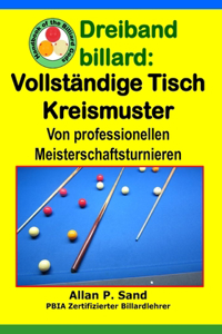 Dreiband billard - Vollständige Tisch Kreismuster