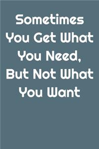 Sometimes You Get What You Need, But Not What You Want ( Bleu Cover )