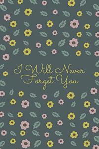 I Will Never Forget You