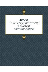 It's not Processing Error it's a Different Operating System