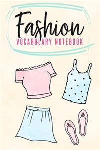 Fashion Vocabulary Notebook