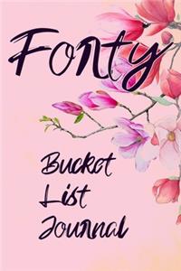 Forty Bucket List Journal