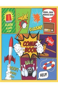 Draw Your Own Comics/Blank Comic Journal - 24 Pages of Fun Comic - A Large 8.5