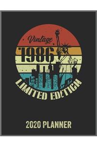Vintage 1986 Limited Edition 2020 Planner