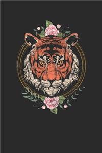 Tiger With Flowers