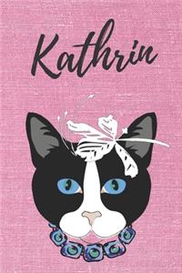 Kathrin Malbuch für Erwachsene Katze / Notizbuch / Tagebuch / Journal / DIN A5 / Geschenk