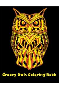 Groovy Owls Coloring Book