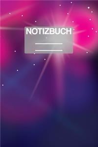 Notizbuch A5 Muster Lila Stern Sterne Stars Star