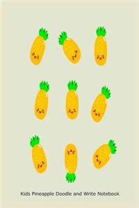 Kids Pineapple Doodle and Write Notebook