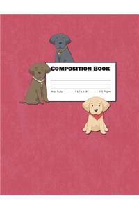 Composition Book Wide Ruled 7.44